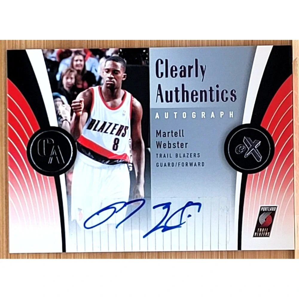 2006-07 FLEER EX MARTELL WEBSTER CLEARLY AUTHENTICS AUTOGRAPHS AUTO TRAILBLAZERS